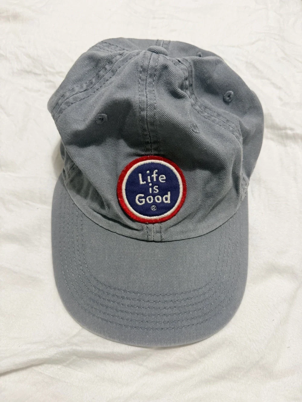 Gray Life Is Good Ball Cap